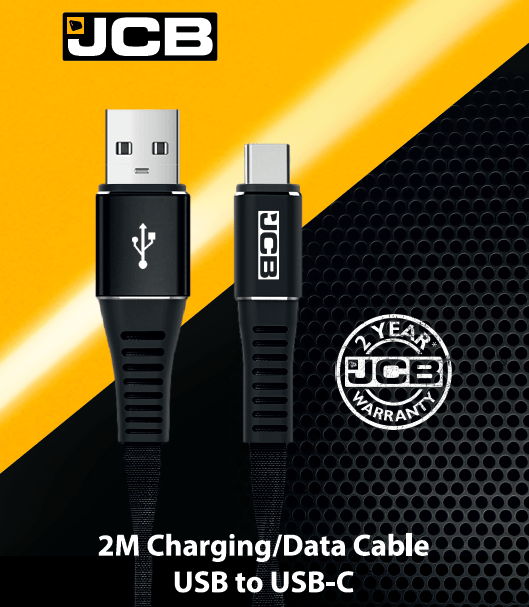 JCB USB to USB C Tough Cable